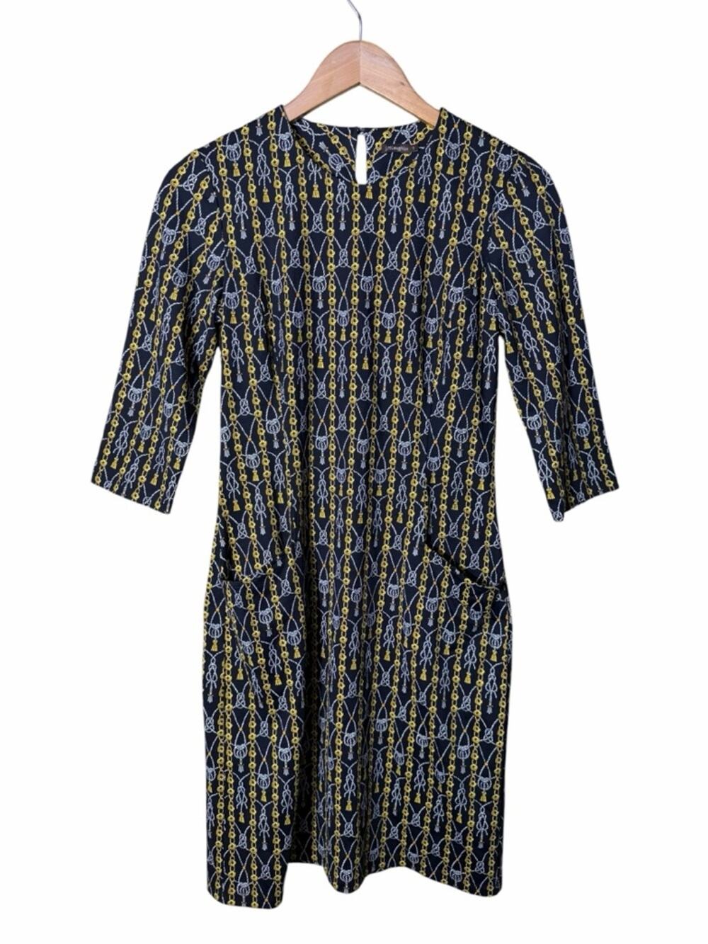 J. McLaughlin Catalyst Catalina Knot chain print Dress Catalina Cloth Size Small